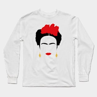 Frida face Long Sleeve T-Shirt